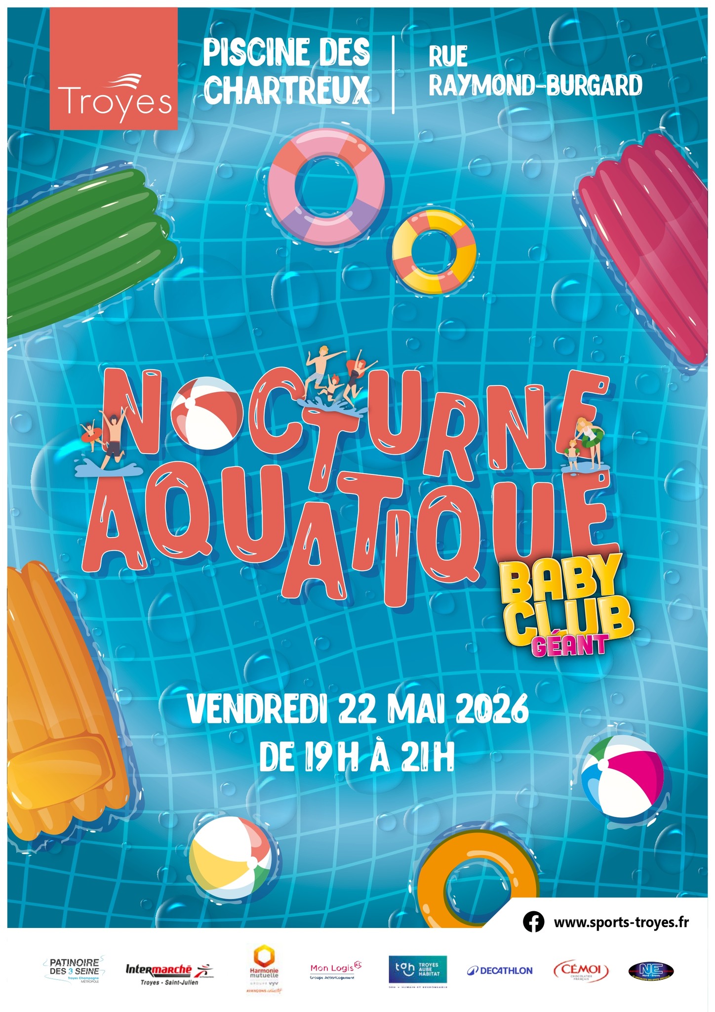 Affiche nocturne aquatique