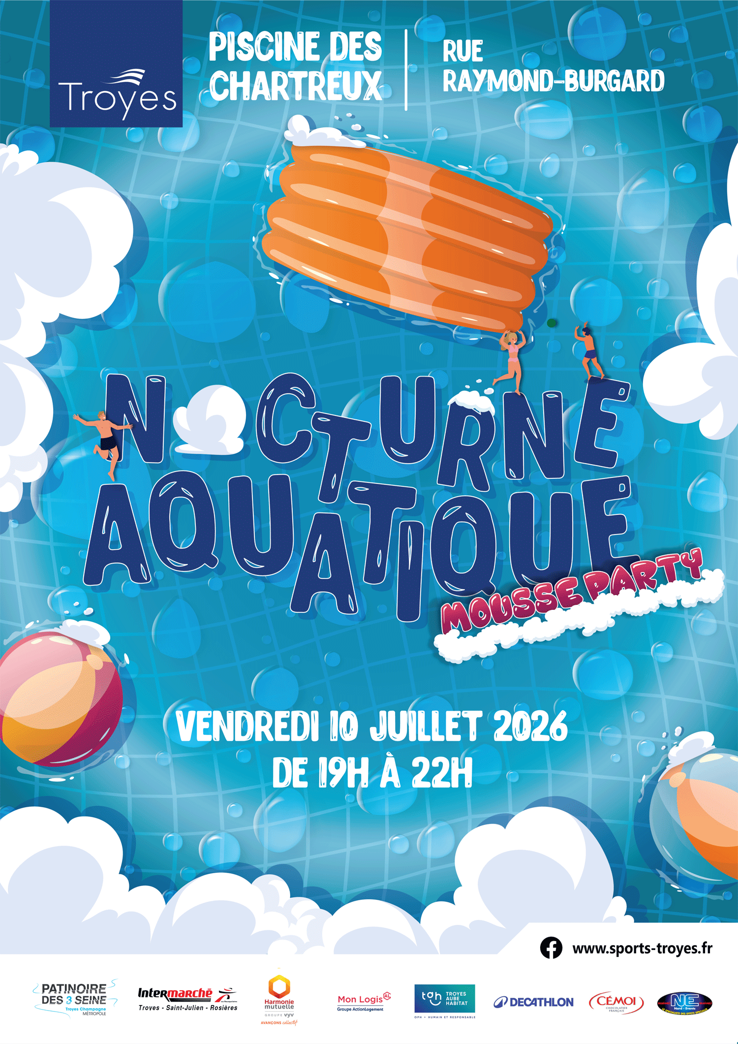 Affiche nocturne aquatique
